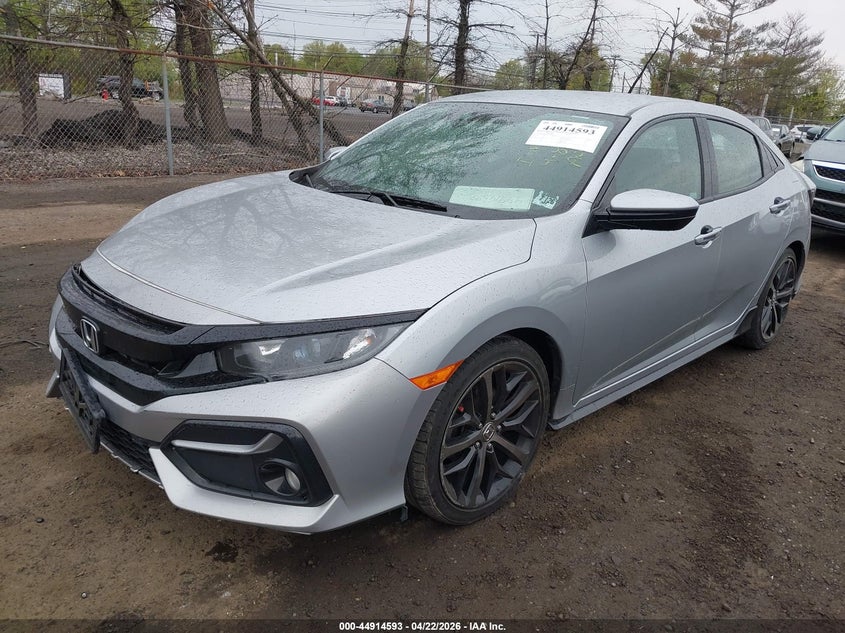 2021 Honda Civic VIN SHHFK7H47MU408439 IAAI salvage auction — FRONT END, Salvage (New Jersey), sold $3,900 on 2026-07-27 (photo 2)