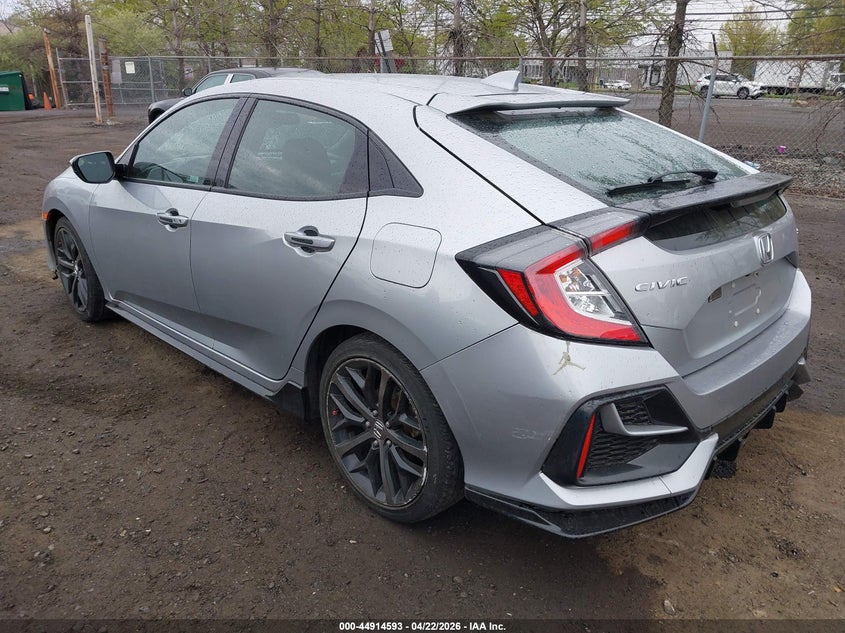 2021 Honda Civic VIN SHHFK7H47MU408439 IAAI salvage auction — FRONT END, Salvage (New Jersey), sold $3,900 on 2026-07-27 (photo 3)