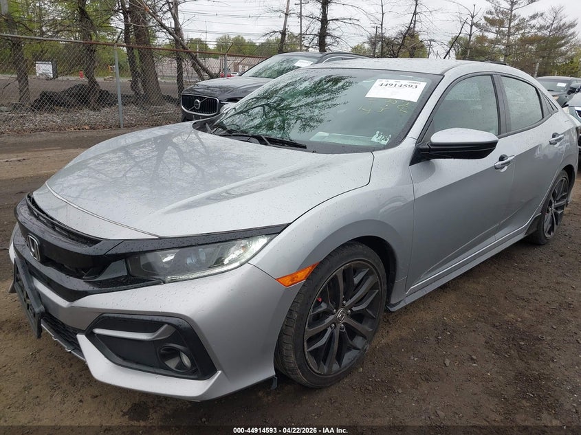 2021 Honda Civic VIN SHHFK7H47MU408439 IAAI salvage auction — FRONT END, Salvage (New Jersey), sold $3,900 on 2026-07-27 (photo 6)