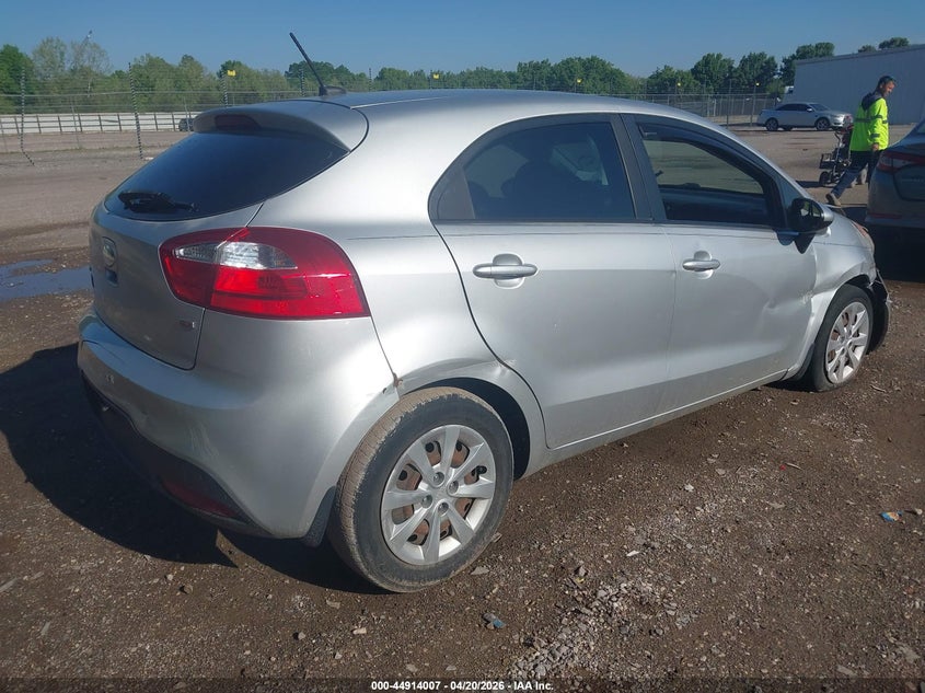 2014 Kia Rio VIN KNADM5A36E6327709 IAAI salvage auction — FRONT END, Salvage (Texas), sold $600 on 2026-07-29 (photo 4)