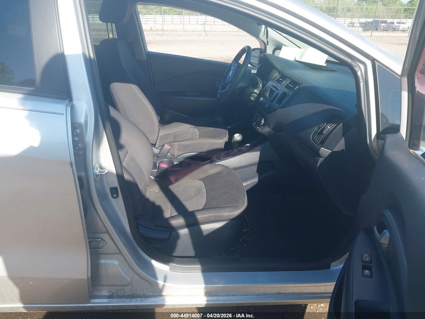 2014 Kia Rio VIN KNADM5A36E6327709 IAAI salvage auction — FRONT END, Salvage (Texas), sold $600 on 2026-07-29 (photo 5)