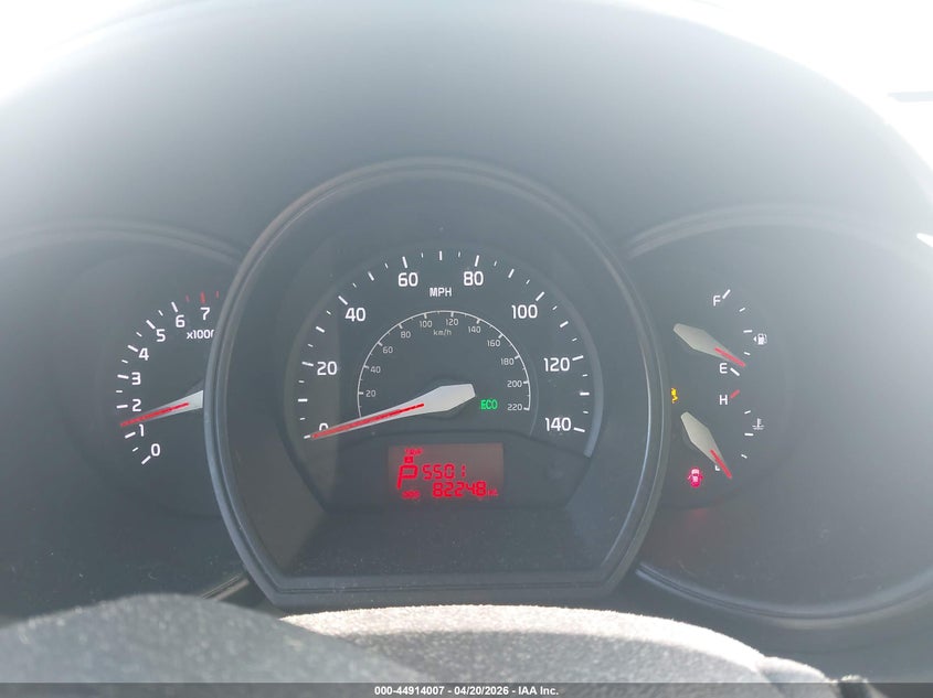2014 Kia Rio VIN KNADM5A36E6327709 IAAI salvage auction — FRONT END, Salvage (Texas), sold $600 on 2026-07-29 (photo 7)