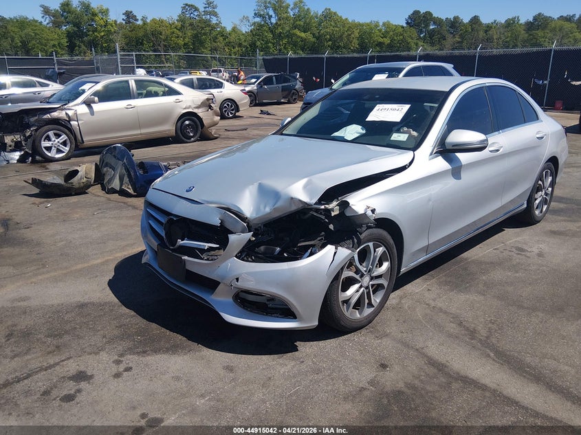 2016 Mercedes-benz C-klasse VIN 55SWF4JB4GU122449 IAAI salvage auction — LEFT FRONT, Salvage (South Carolina), sold $1,900 on 2026-07-18 (photo 2)