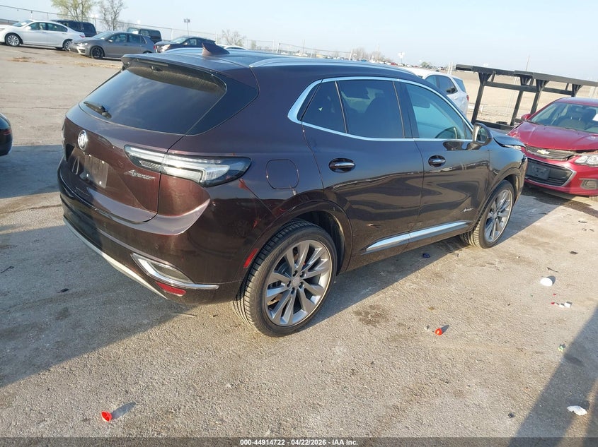 2021 Buick Envision VIN LRBFZSR4XMD170008 IAAI salvage auction — FRONT END, Salvage (Iowa), sold $5,100 on 2026-07-28 (photo 4)