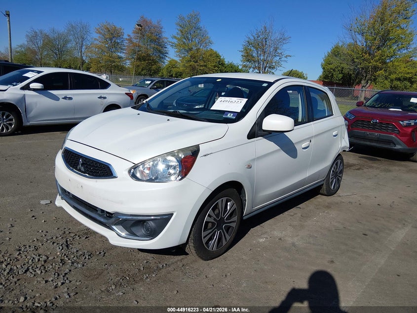 2017 Mitsubishi Mirage VIN ML32A3HJ6HH007393 IAAI salvage auction — REAR END, Salvage (New Jersey), sold $1,300 on 2026-07-13 (photo 2)