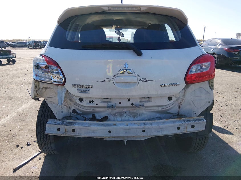 2017 Mitsubishi Mirage VIN ML32A3HJ6HH007393 IAAI salvage auction — REAR END, Salvage (New Jersey), sold $1,300 on 2026-07-13 (photo 6)