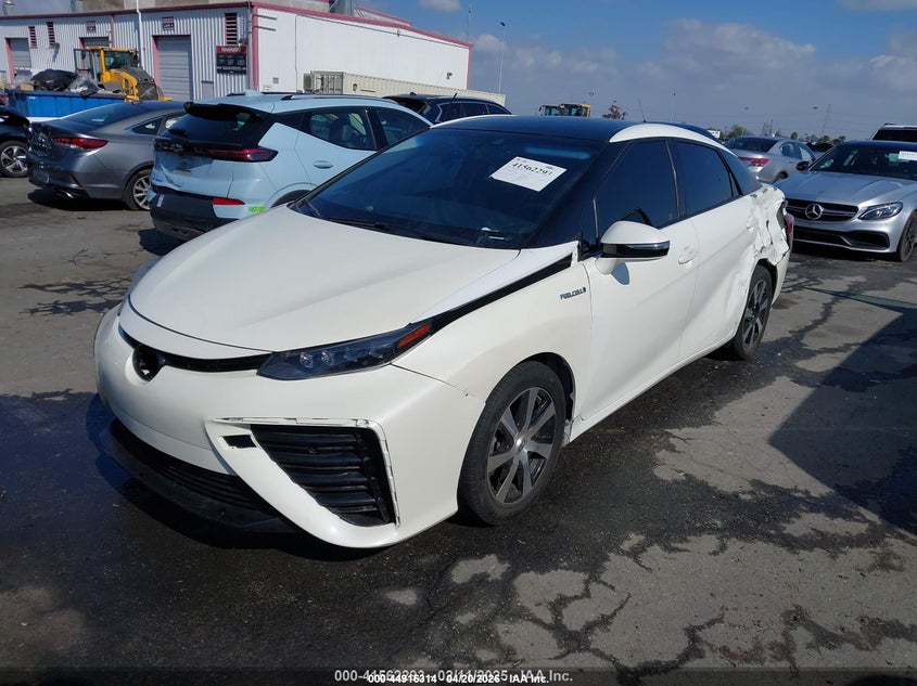 2017 Toyota Mirai VIN JTDBVRBD5HA001987 IAAI salvage auction — LEFT REAR, Salvage (California), sold $300 on 2026-07-23 (photo 2)