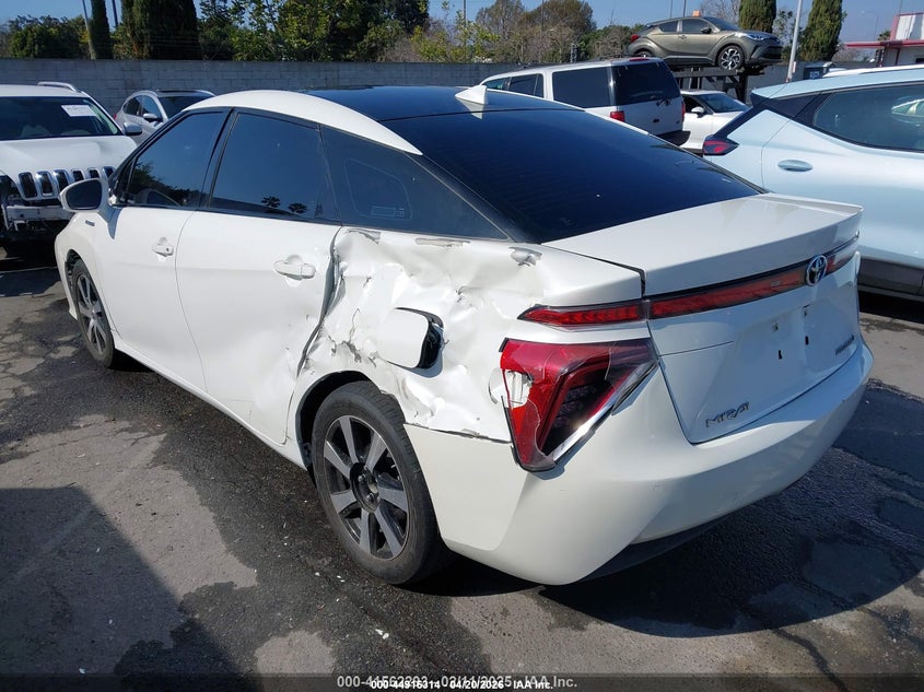 2017 Toyota Mirai VIN JTDBVRBD5HA001987 IAAI salvage auction — LEFT REAR, Salvage (California), sold $300 on 2026-07-23 (photo 3)