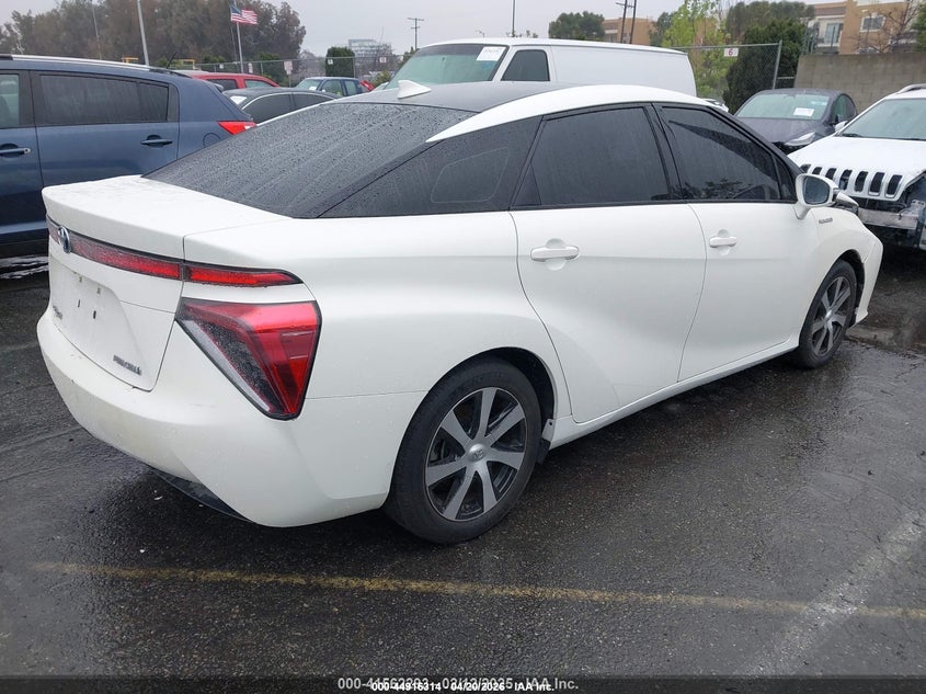 2017 Toyota Mirai VIN JTDBVRBD5HA001987 IAAI salvage auction — LEFT REAR, Salvage (California), sold $300 on 2026-07-23 (photo 4)