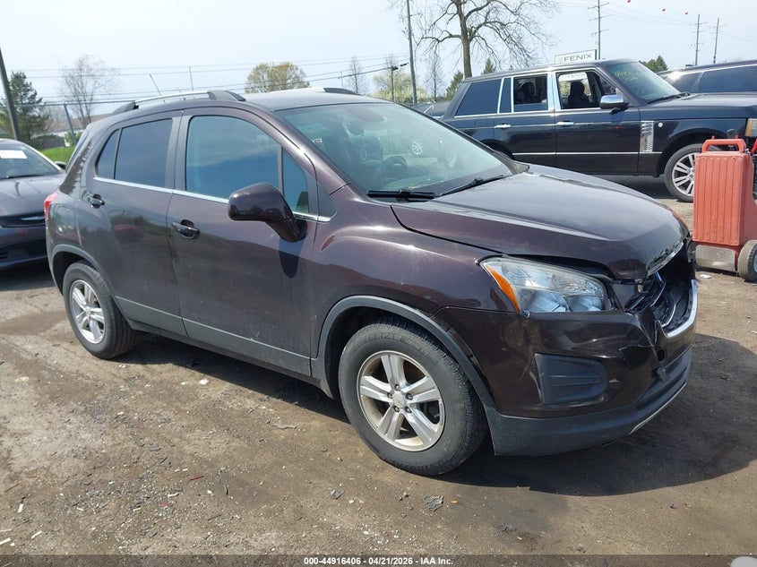 2016 Chevrolet Trax VIN KL7CJLSB8GB654198 IAAI salvage auction — FRONT END, Clear (Indiana), sold $700 on 2026-07-09 (photo 1)