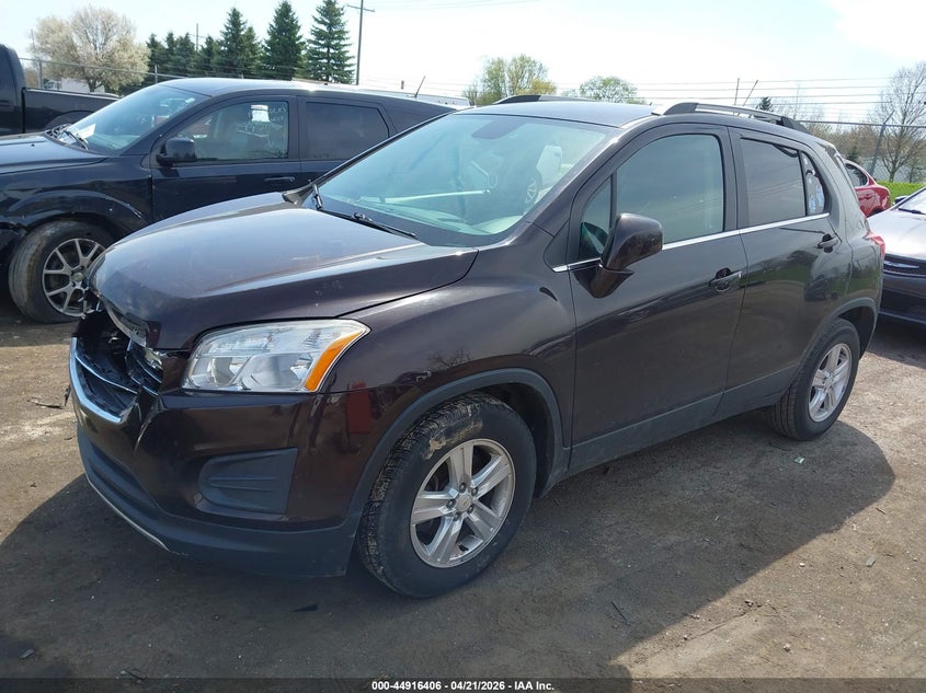 2016 Chevrolet Trax VIN KL7CJLSB8GB654198 IAAI salvage auction — FRONT END, Clear (Indiana), sold $700 on 2026-07-09 (photo 2)