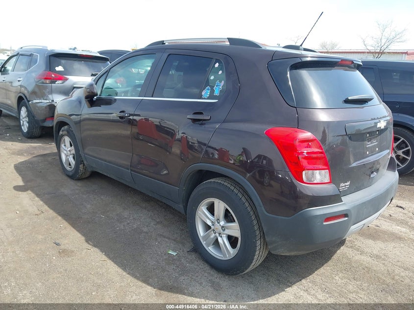 2016 Chevrolet Trax VIN KL7CJLSB8GB654198 IAAI salvage auction — FRONT END, Clear (Indiana), sold $700 on 2026-07-09 (photo 3)