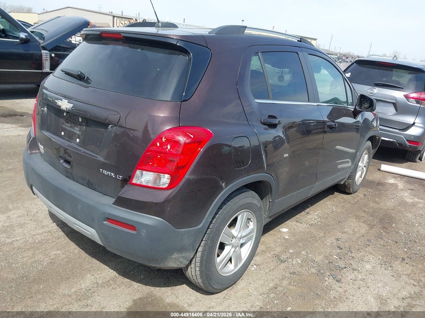 2016 Chevrolet Trax VIN KL7CJLSB8GB654198 IAAI salvage auction — FRONT END, Clear (Indiana), sold $700 on 2026-07-09 (photo 4)