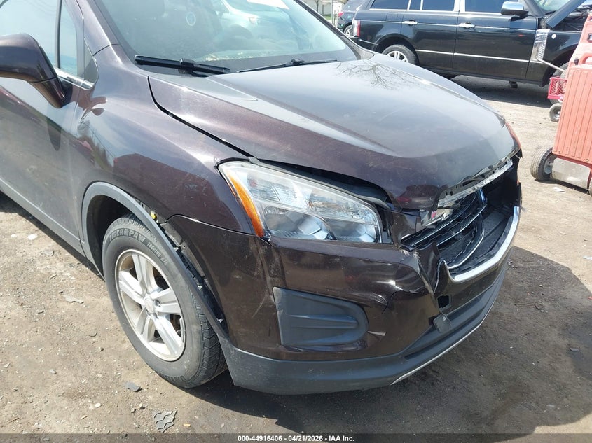 2016 Chevrolet Trax VIN KL7CJLSB8GB654198 IAAI salvage auction — FRONT END, Clear (Indiana), sold $700 on 2026-07-09 (photo 6)