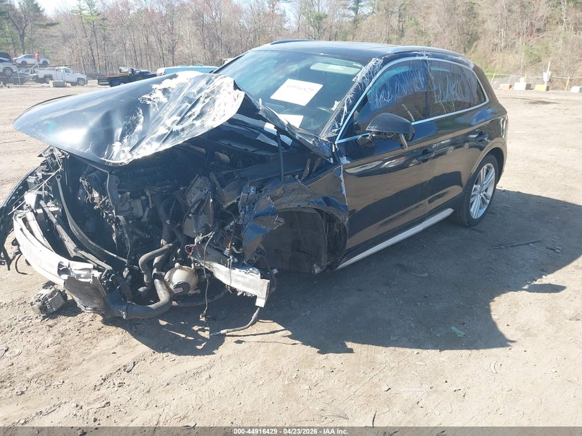 2018 Audi Q5 VIN WA1BNAFY8J2163041 IAAI salvage auction — FRONT END, Salvage (Massachusetts), sold $1,400 on 2026-07-18 (photo 2)