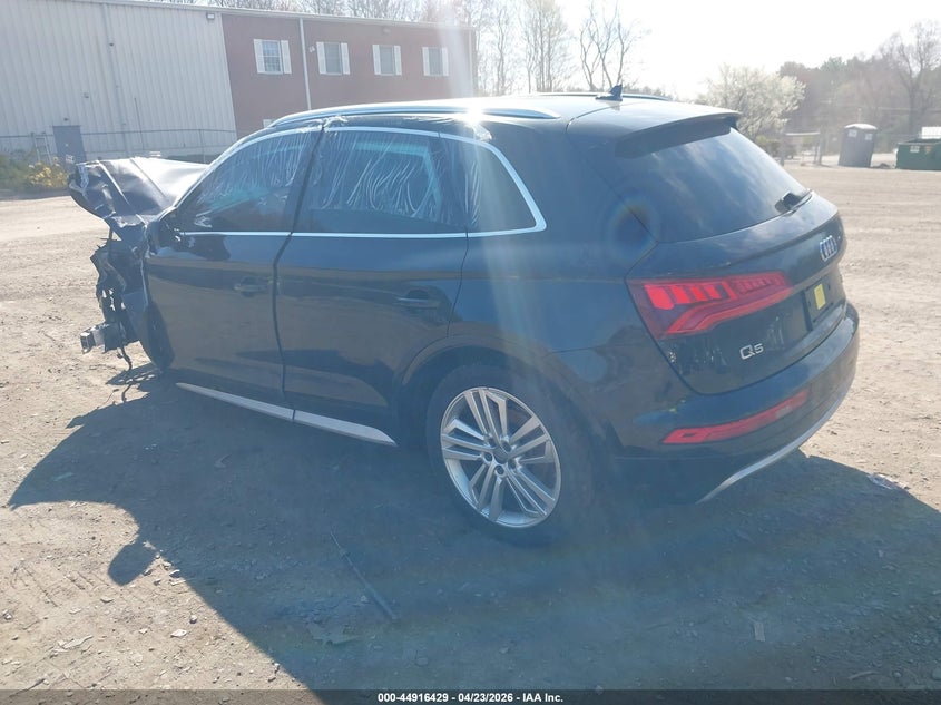 2018 Audi Q5 VIN WA1BNAFY8J2163041 IAAI salvage auction — FRONT END, Salvage (Massachusetts), sold $1,400 on 2026-07-21 (photo 3)