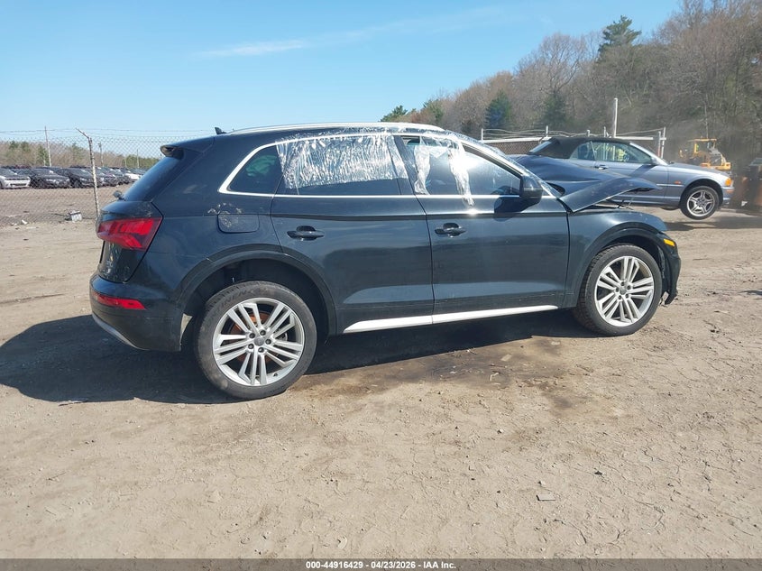 2018 Audi Q5 VIN WA1BNAFY8J2163041 IAAI salvage auction — FRONT END, Salvage (Massachusetts), sold $1,400 on 2026-07-18 (photo 4)