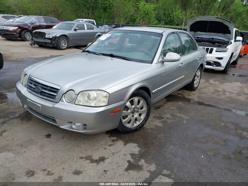 2006 Kia Optima VIN KNAGD128365441383 IAAI salvage auction — LEFT SIDE, Salvage (Missouri), sold $400 on 2026-07-15 (photo 2)