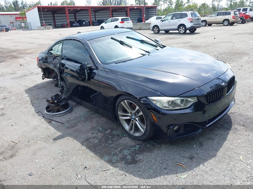 2015 BMW 4er VIN WBA3N3C54FK233753 IAAI salvage auction — RIGHT SIDE, Clear (Florida), sold $500 on 2026-07-09 (photo 1)