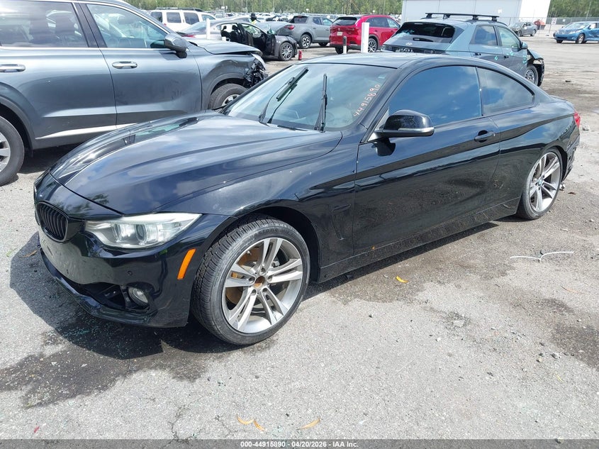 2015 BMW 4er VIN WBA3N3C54FK233753 IAAI salvage auction — RIGHT SIDE, Clear (Florida), sold $500 on 2026-07-09 (photo 2)