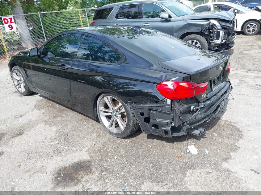 2015 BMW 4er VIN WBA3N3C54FK233753 IAAI salvage auction — RIGHT SIDE, Clear (Florida), sold $500 on 2026-07-09 (photo 3)