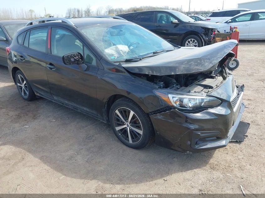 2019 Subaru Impreza VIN 4S3GTAD63K3703801 IAAI salvage auction — LEFT FRONT, Clear (Michigan), sold $1,100 on 2026-07-10 (photo 1)