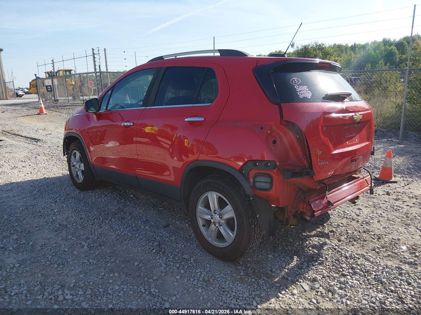 2020 Chevrolet Trax VIN KL7CJLSBXLB341440 IAAI salvage auction — FRONT & REAR, Salvage Title, sold $1,250 on 2026-07-13 (photo 3)