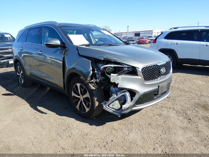 2018 Kia Sorento VIN 5XYPH4A53JG406357 IAAI salvage auction — FRONT END, Salvage Title, sold $4,550 on 2026-07-20 (photo 1)