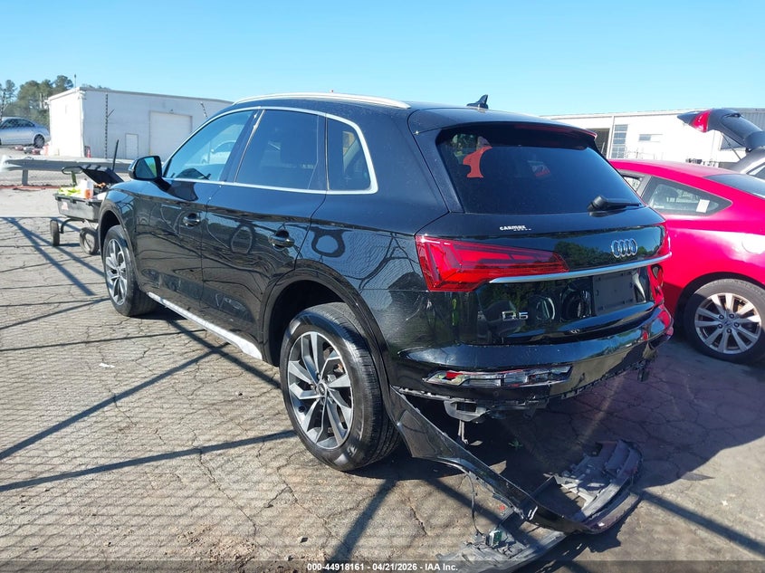 2021 Audi Q5 VIN WA1BAAFY1M2015264 IAAI salvage auction — REAR END, Salvage Title, sold $7,750 on 2026-07-30 (photo 3)