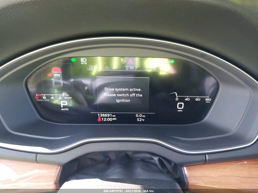 2021 Audi Q5 VIN WA1BAAFY1M2015264 IAAI salvage auction — REAR END, Salvage Title, sold $7,750 on 2026-07-30 (photo 7)