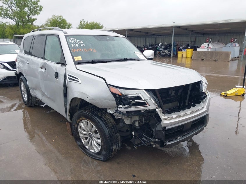 2021 Nissan Armada VIN JN8AY2AC7M9146192 IAAI salvage auction — LEFT & RIGHT, Salvage Title, sold $6,700 on 2026-07-22 (photo 1)