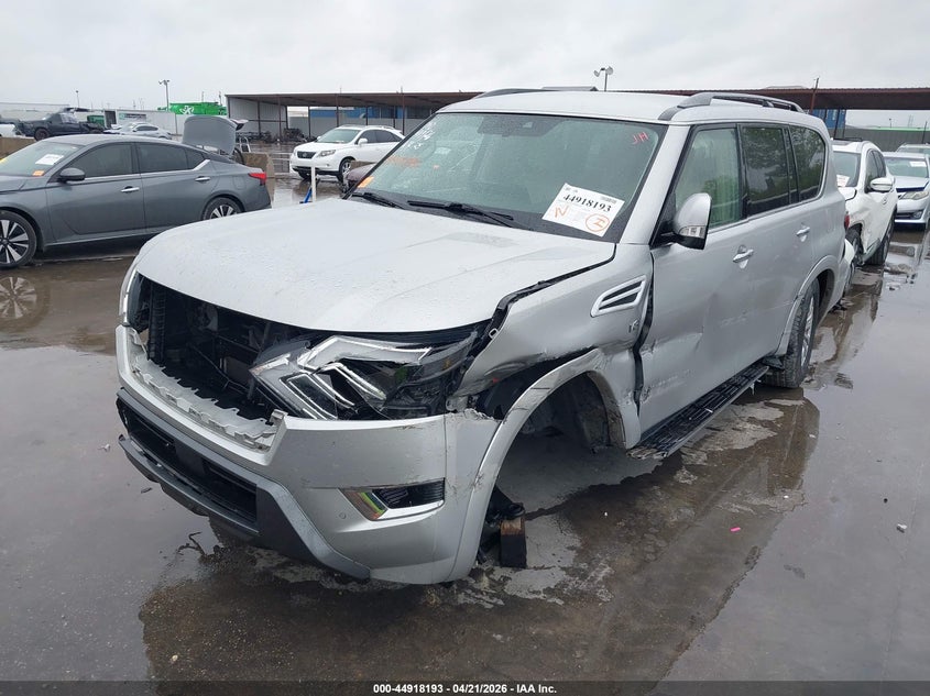 2021 Nissan Armada VIN JN8AY2AC7M9146192 IAAI salvage auction — LEFT & RIGHT, Salvage Title, sold $6,700 on 2026-07-22 (photo 2)
