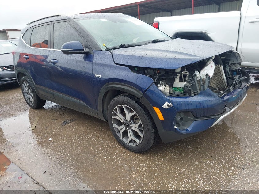 2021 Kia Seltos VIN KNDERCAA7M7208667 IAAI salvage auction — FRONT END, Original (Texas), sold $2,275 on 2026-07-14 (photo 1)