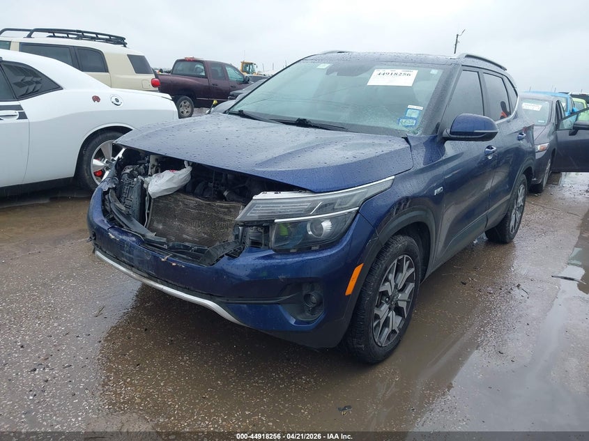 2021 Kia Seltos VIN KNDERCAA7M7208667 IAAI salvage auction — FRONT END, Original (Texas), sold $2,275 on 2026-07-14 (photo 2)