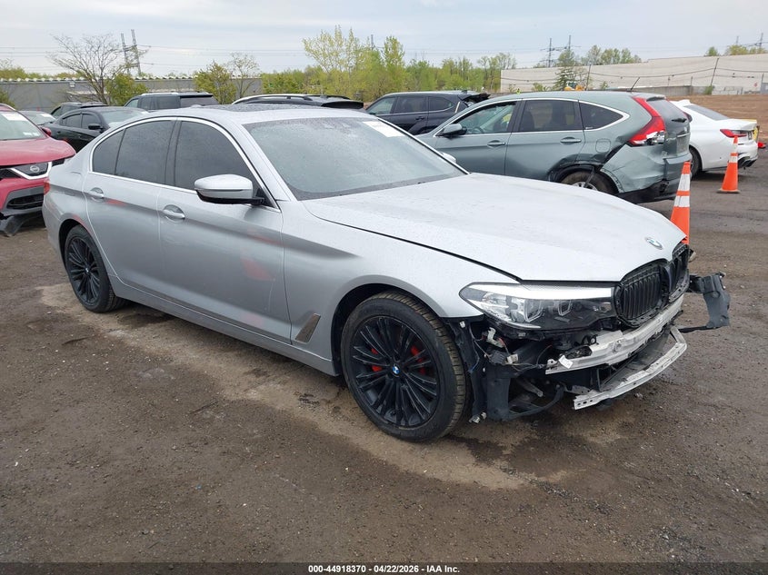 2019 BMW 5er VIN WBAJA7C57KWW25350 IAAI salvage auction — FRONT END, Mv-907A (New York), sold $8,900 on 2026-07-07 (photo 1)