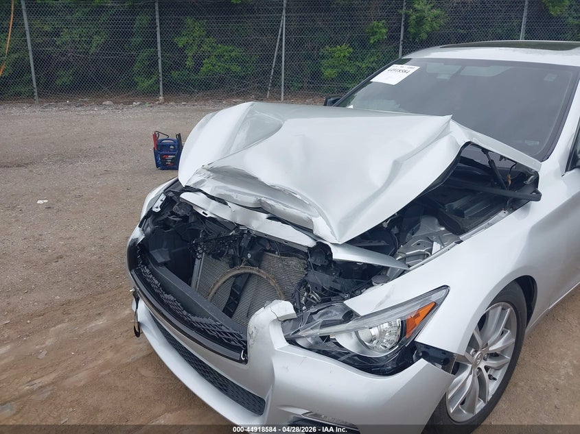 2015 Infiniti Q50 VIN JN1BV7AR0FM415128 IAAI salvage auction — FRONT END, Salvage (Idaho), sold $1,850 on 2026-07-31 (photo 6)