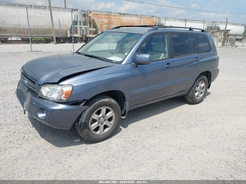 2006 Toyota Highlander VIN JTEEP21A860178103 IAAI salvage auction — FRONT END, Salvage (Idaho), sold $1,050 on 2026-07-17 (photo 2)