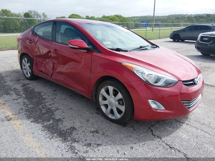2013 Hyundai Elantra VIN KMHDH4AE8DU940603 IAAI salvage auction — RIGHT SIDE, Salvage Title, sold $1,150 on 2026-07-23 (photo 1)