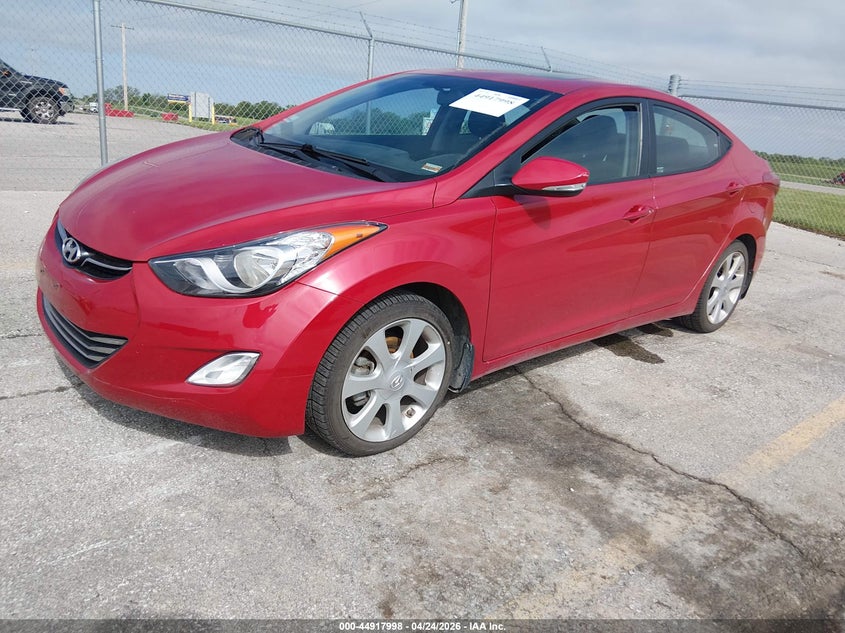 2013 Hyundai Elantra VIN KMHDH4AE8DU940603 IAAI salvage auction — RIGHT SIDE, Salvage Title, sold $1,150 on 2026-07-23 (photo 2)