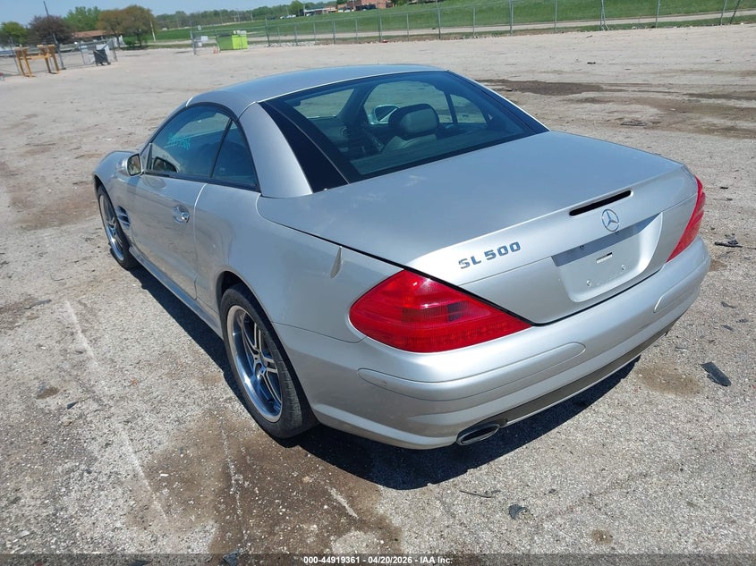 2003 Mercedes-benz Sl-klasse VIN WDBSK75F13F020041 IAAI salvage auction — LEFT FRONT, Clear (Illinois), sold $3,725 on 2026-07-08 (photo 3)
