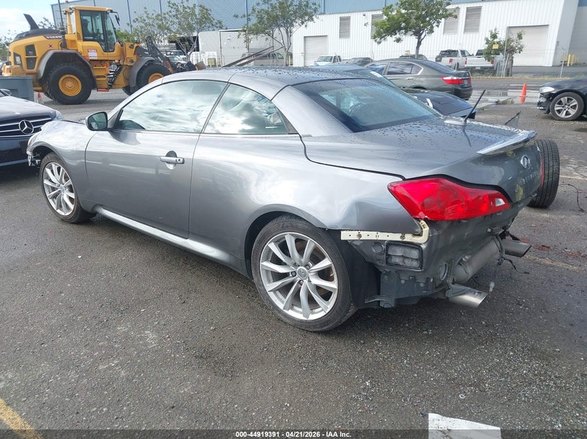 2011 Infiniti G VIN JN1CV6FE8BM952036 IAAI salvage auction — FRONT & REAR, Salvage (California), sold $650 on 2026-07-06 (photo 3)