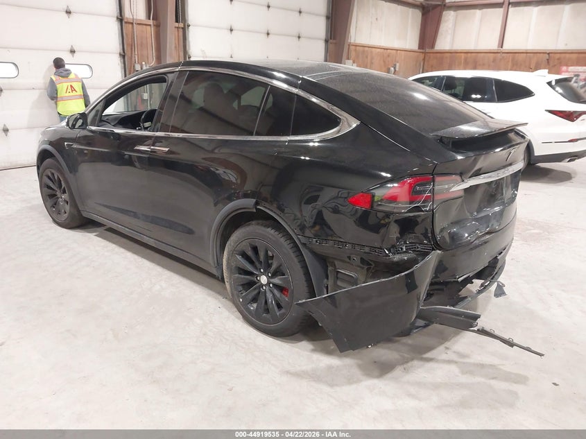 2020 Tesla Model x VIN 5YJXCBE40LF283065 IAAI salvage auction — LEFT REAR, Mv-907A (New York), sold $16,250 on 2026-07-16 (photo 3)
