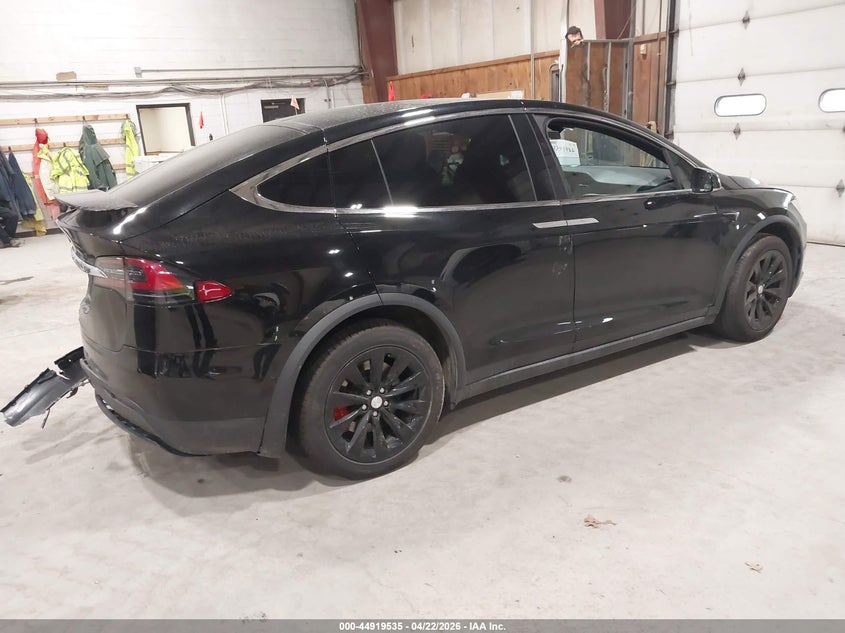 2020 Tesla Model x VIN 5YJXCBE40LF283065 IAAI salvage auction — LEFT REAR, Mv-907A (New York), sold $16,250 on 2026-07-16 (photo 4)