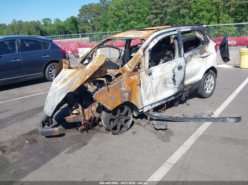 2021 Ford Ecosport VIN MAJ3S2GE1MC448312 IAAI salvage auction — FRONT END, Junk Receipt (North Carolina), sold $150 on 2026-07-08 (photo 2)
