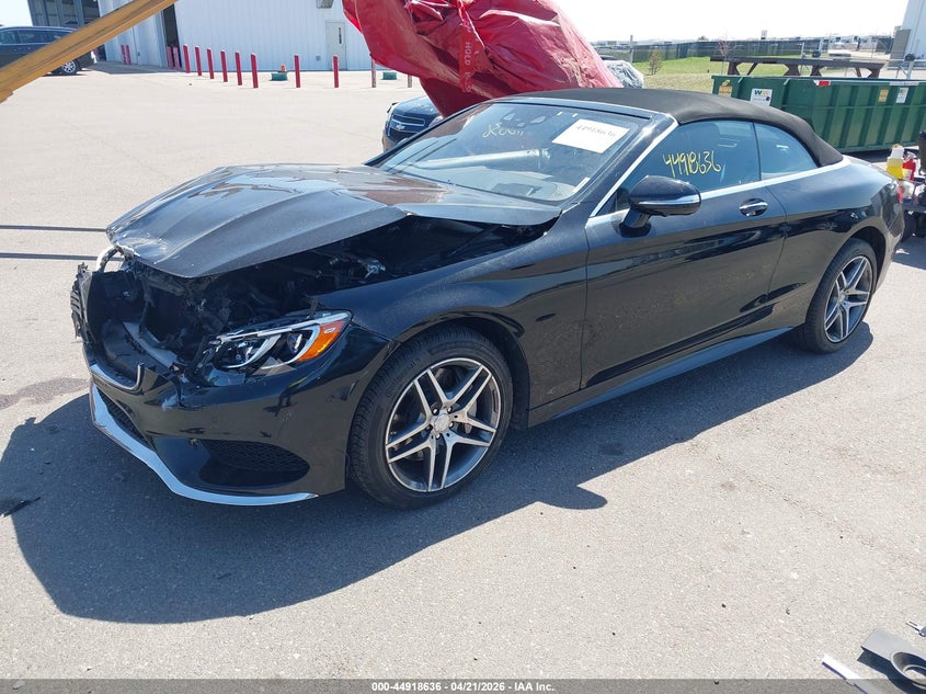 2017 Mercedes-benz S-klasse VIN WDDXK8CB5HA020440 IAAI salvage auction — LEFT FRONT, Salvage (Minnesota), sold $18,900 on 2026-07-09 (photo 2)