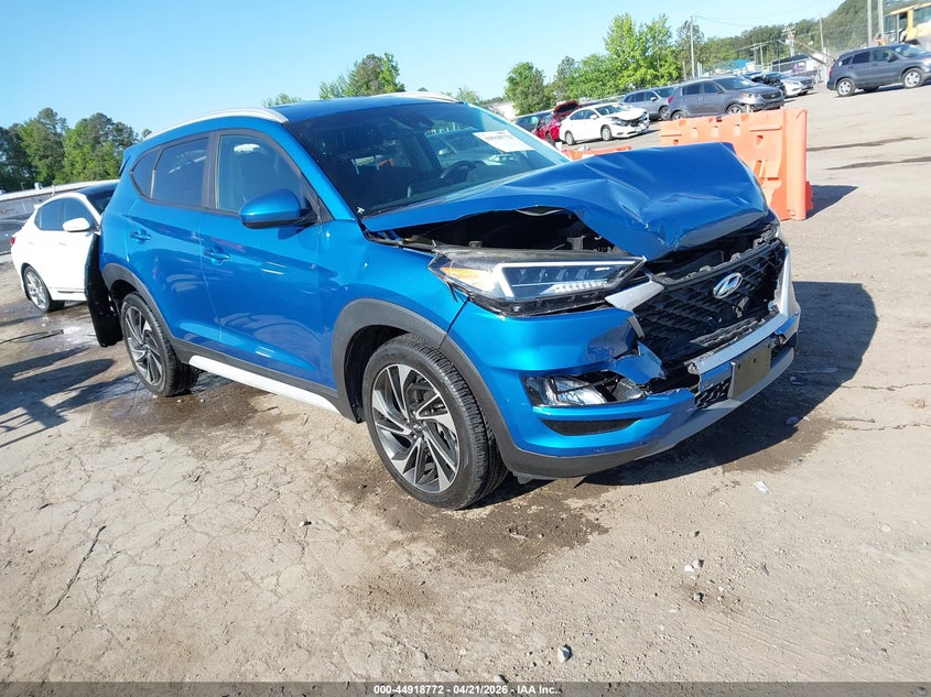 2020 Hyundai Tucson VIN KM8J3CAL5LU132511 IAAI salvage auction — FRONT & REAR, Salvage Title, sold $3,325 on 2026-07-17 (photo 1)