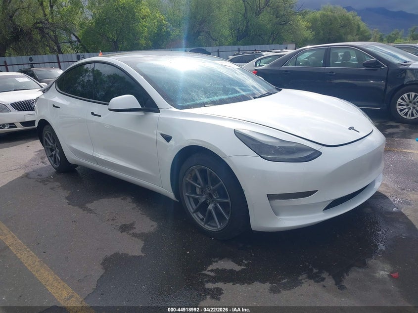 2023 Tesla Model 3 VIN 5YJ3E1EA9PF405937 IAAI salvage auction — REAR END, Salvage (Utah), sold $7,400 on 2026-07-23 (photo 1)