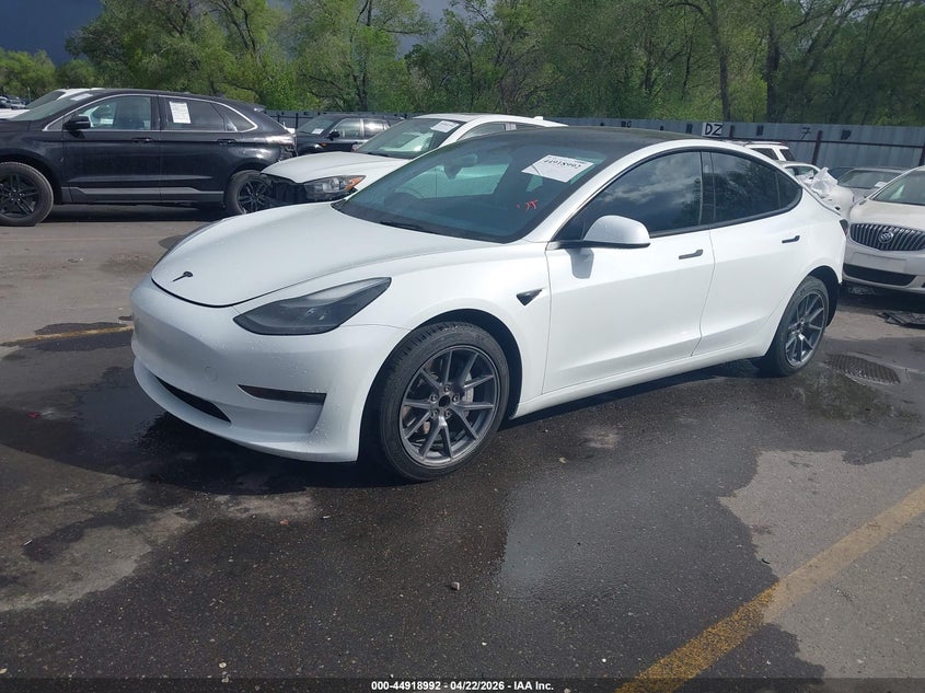 2023 Tesla Model 3 VIN 5YJ3E1EA9PF405937 IAAI salvage auction — REAR END, Salvage (Utah), sold $7,400 on 2026-07-23 (photo 2)