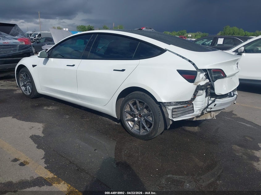 2023 Tesla Model 3 VIN 5YJ3E1EA9PF405937 IAAI salvage auction — REAR END, Salvage (Utah), sold $7,400 on 2026-07-23 (photo 3)
