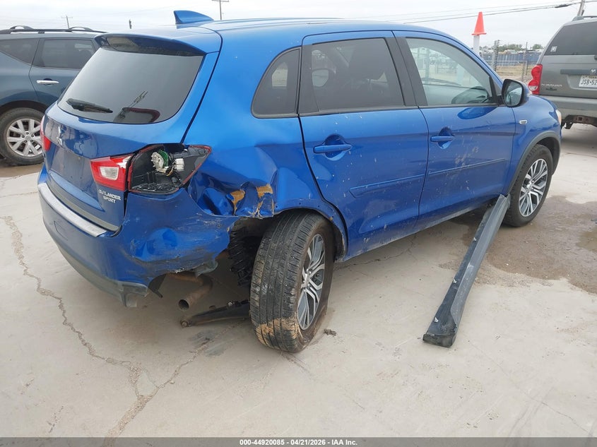 2017 Mitsubishi Outlander VIN JA4AP3AU7HZ027295 IAAI salvage auction — RIGHT REAR, Salvage Title, sold $725 on 2026-07-09 (photo 6)